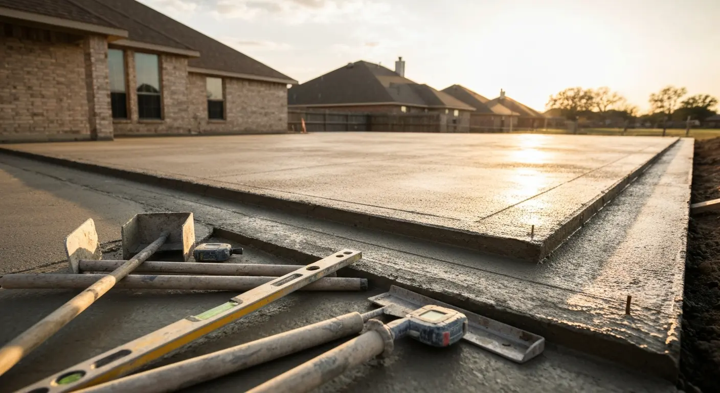 Concrete foundation work