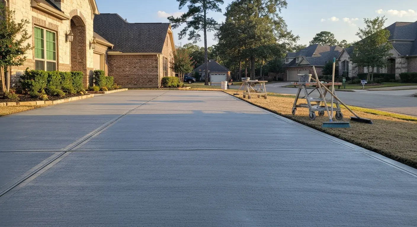 Concrete driveway project
