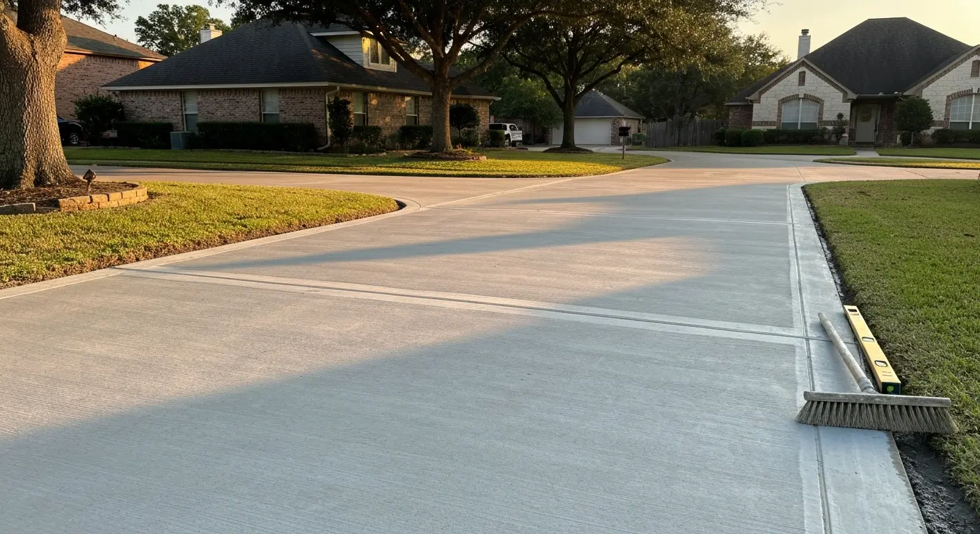 Concrete driveway project