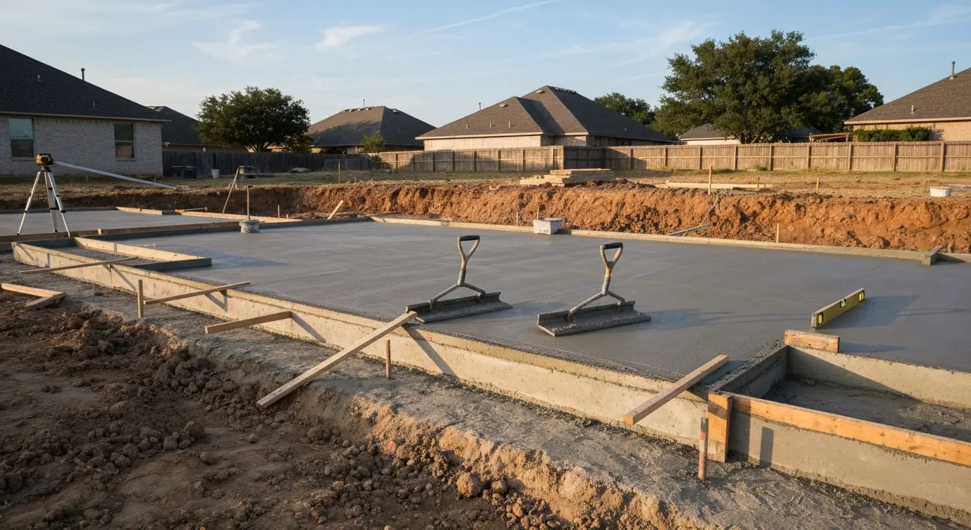 Foundation concrete work