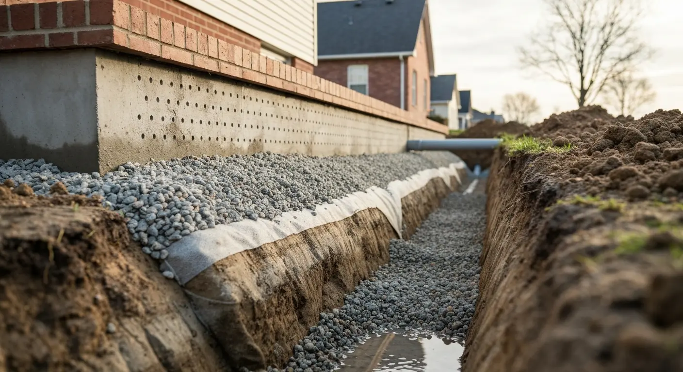 French drain system