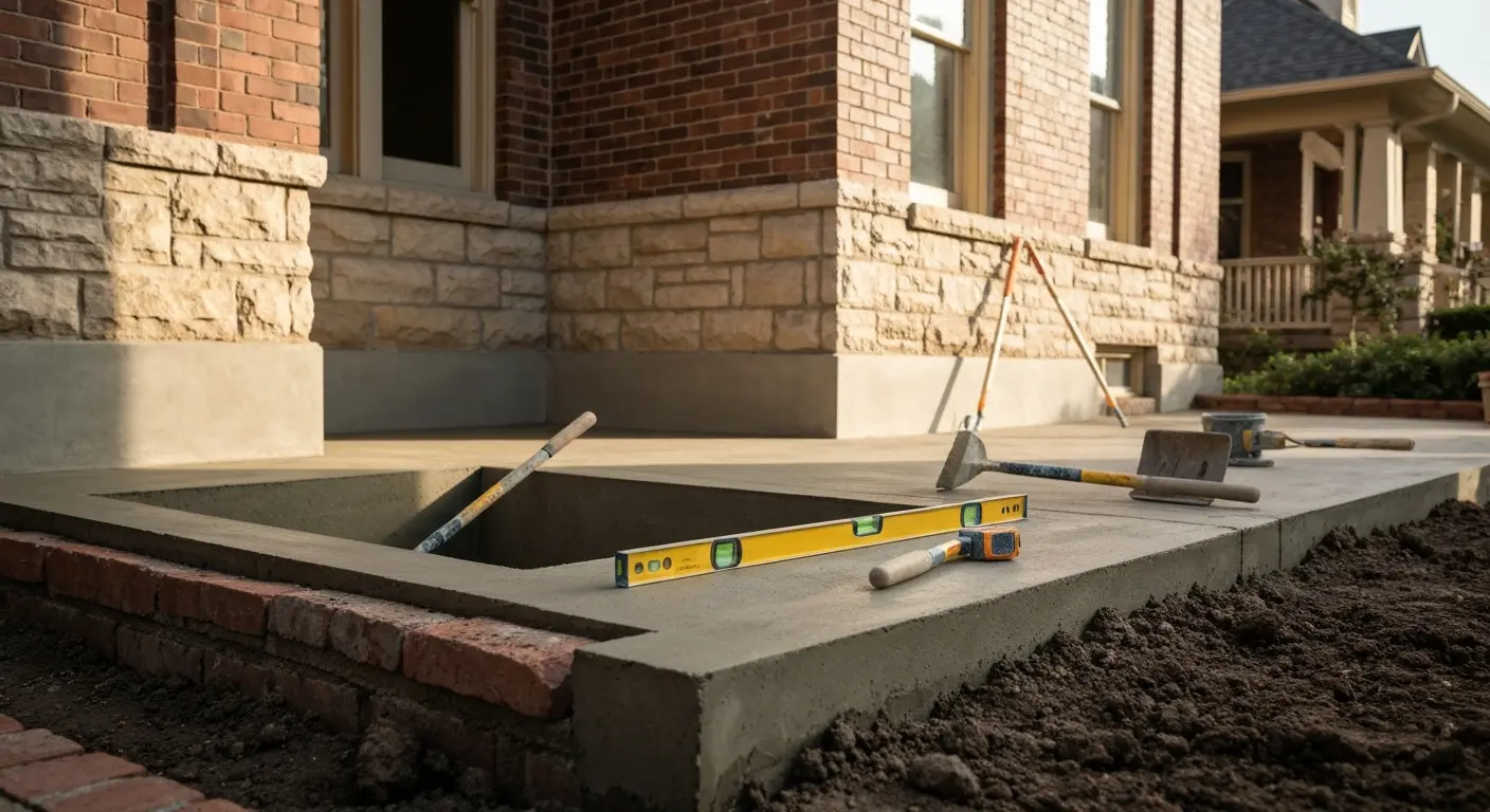 Foundation concrete work