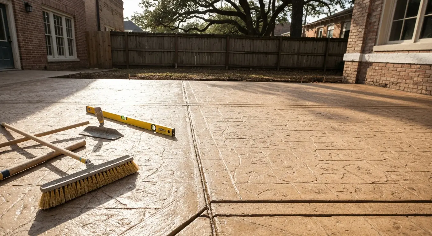 Concrete patio