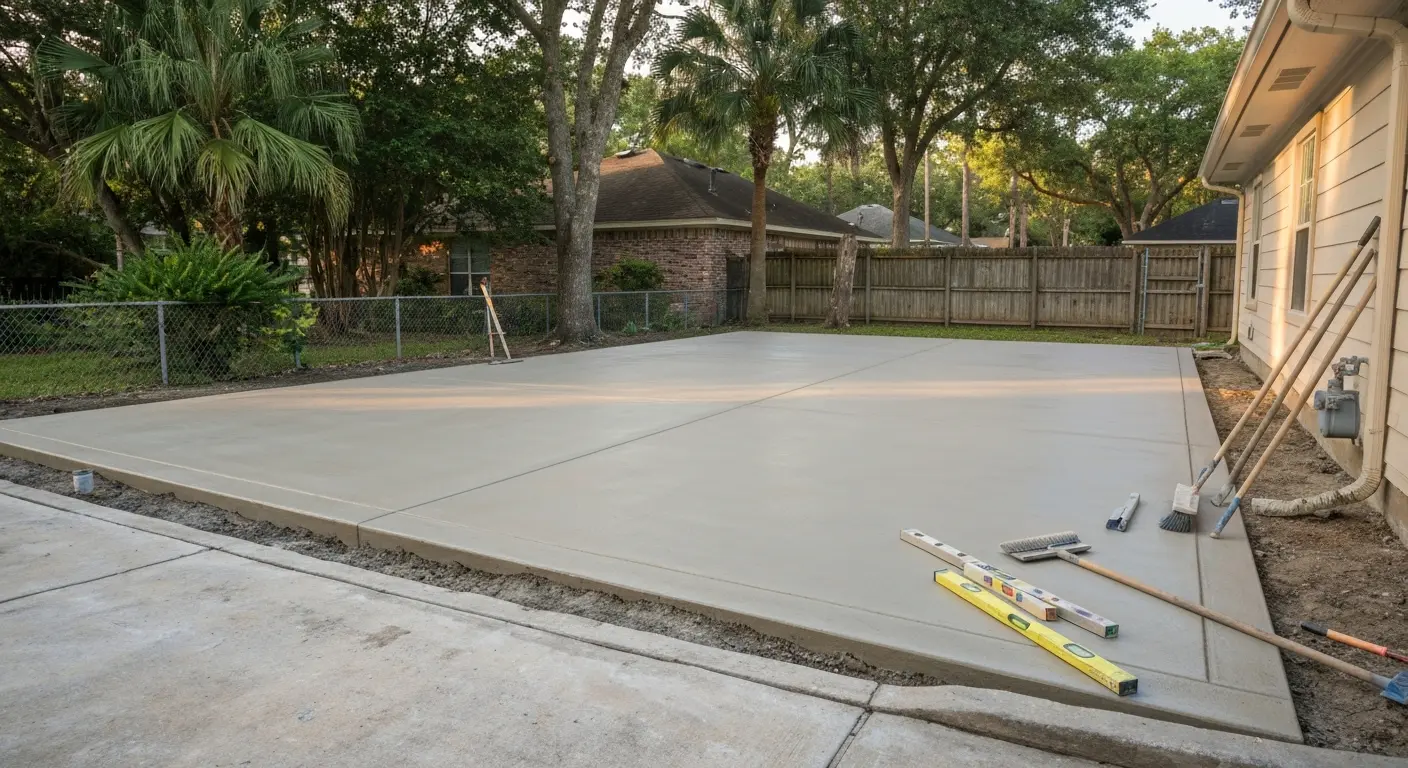 Concrete patio project