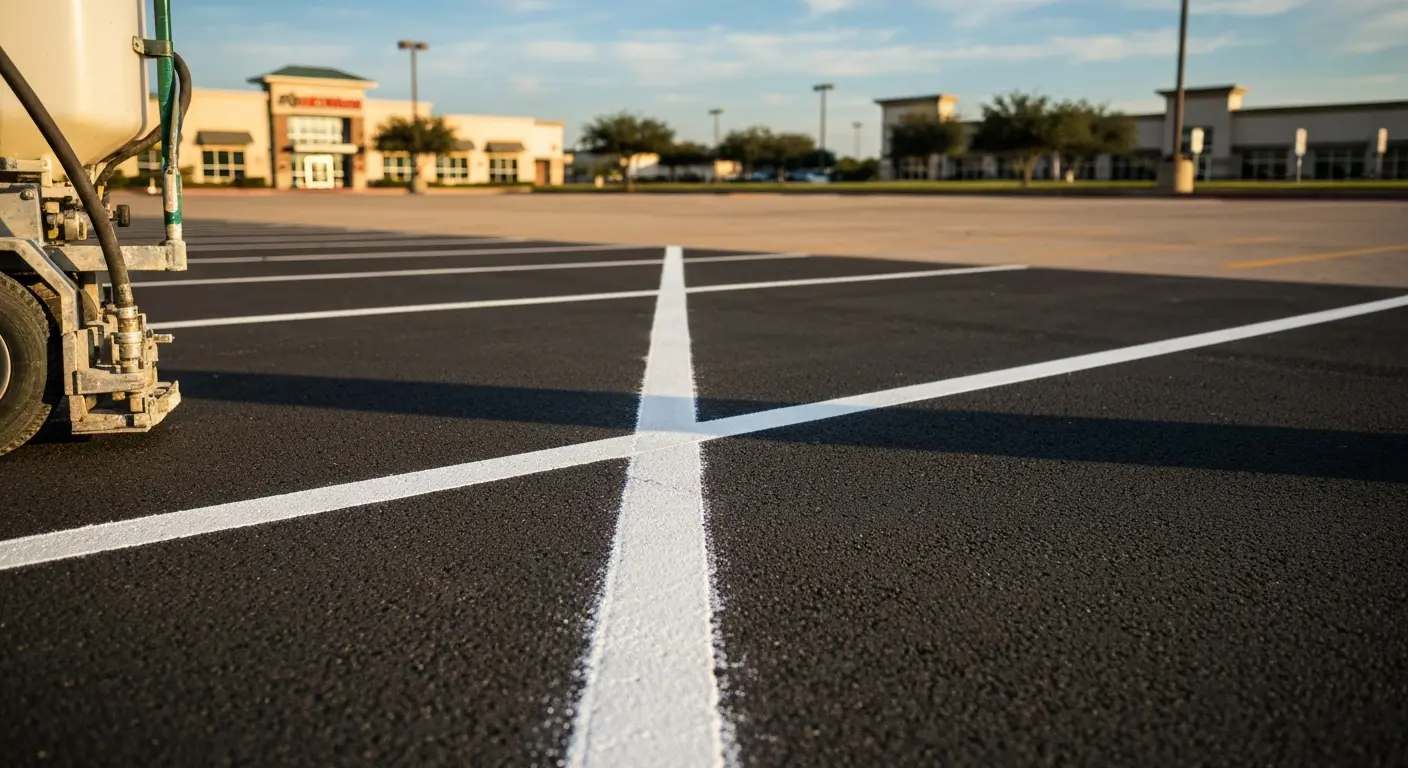 Parking lot restriping project