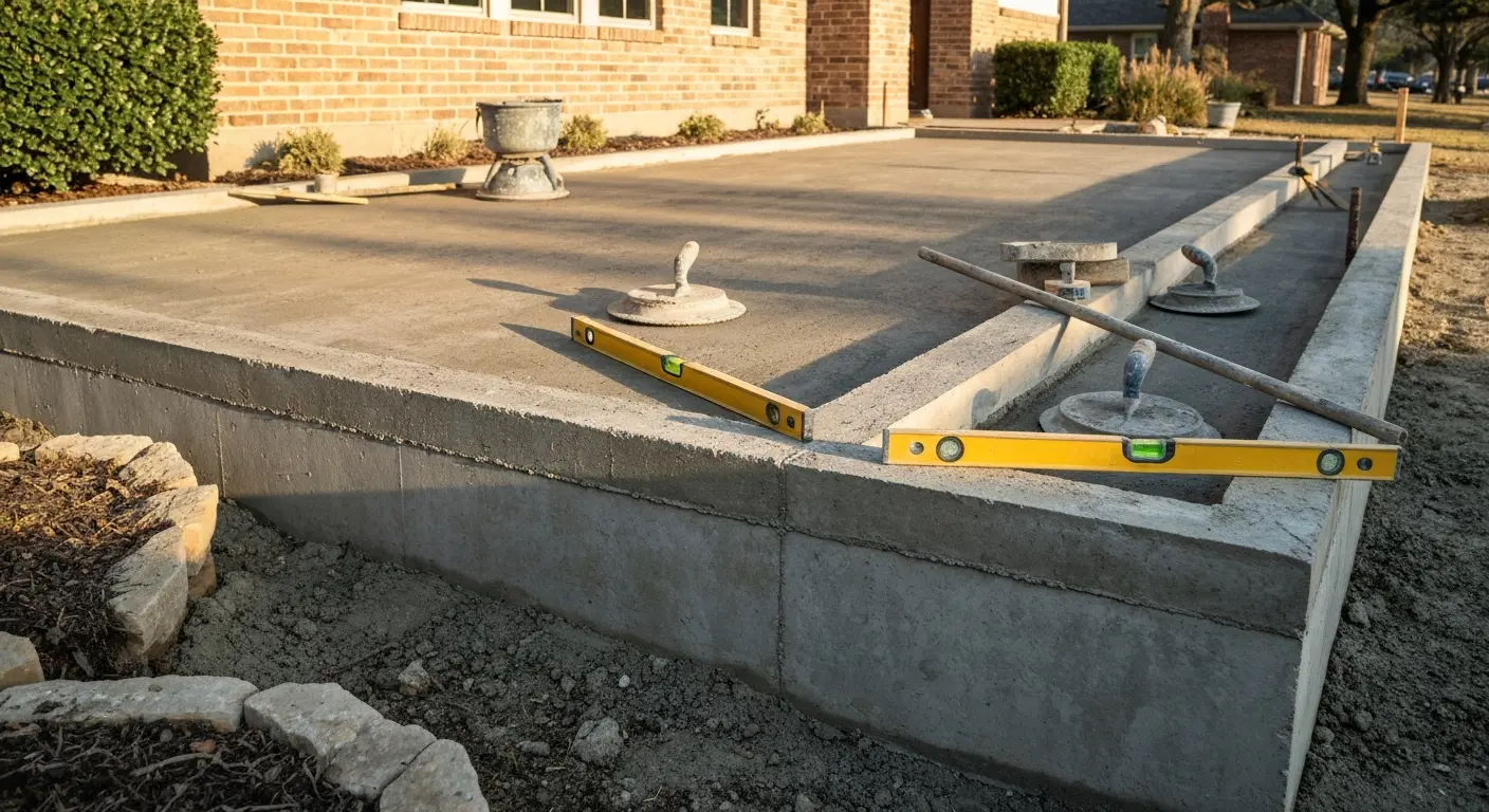 Concrete foundation work