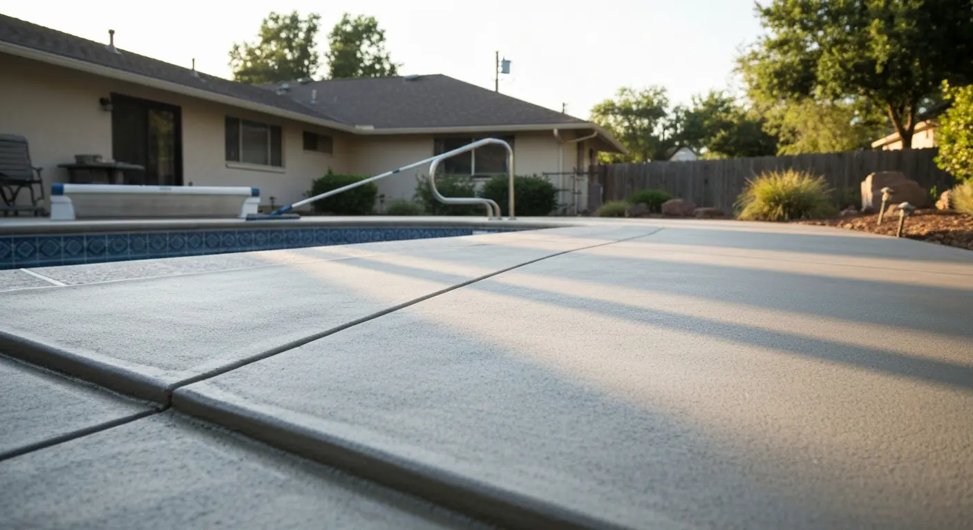 Concrete patio construction
