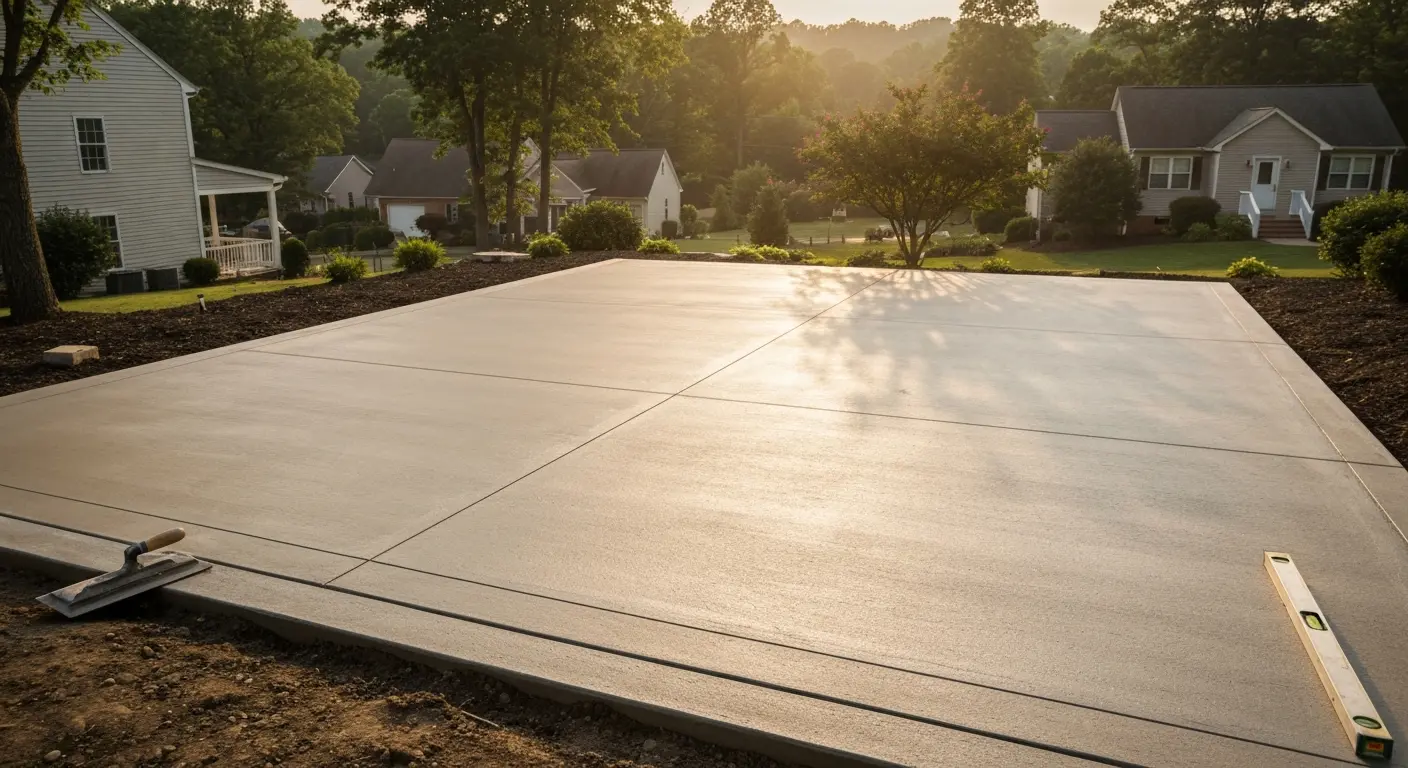 Concrete patio