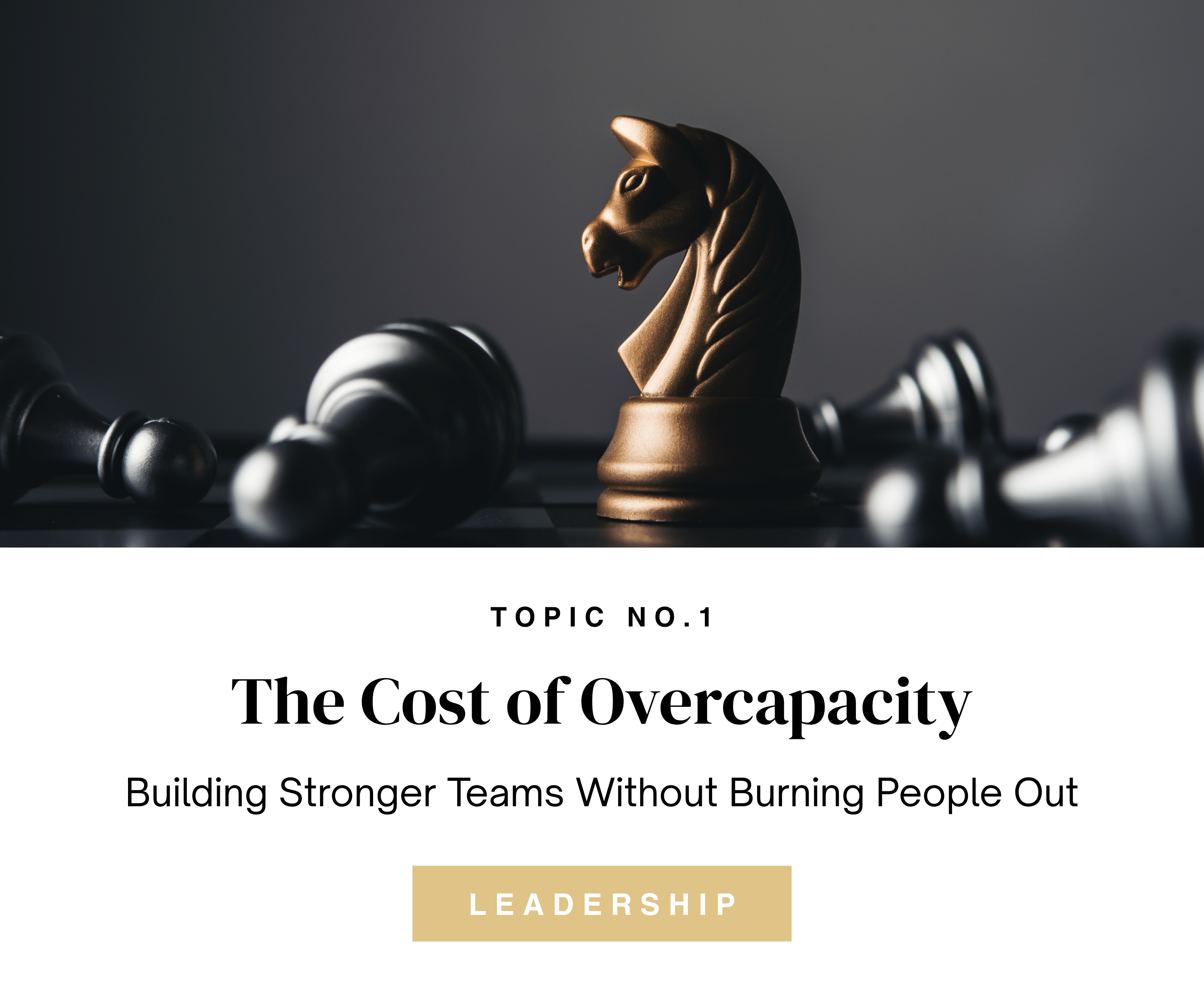The Cost of Overcapacity — corporate leadership and team performance keynote by Mary Tibbetts