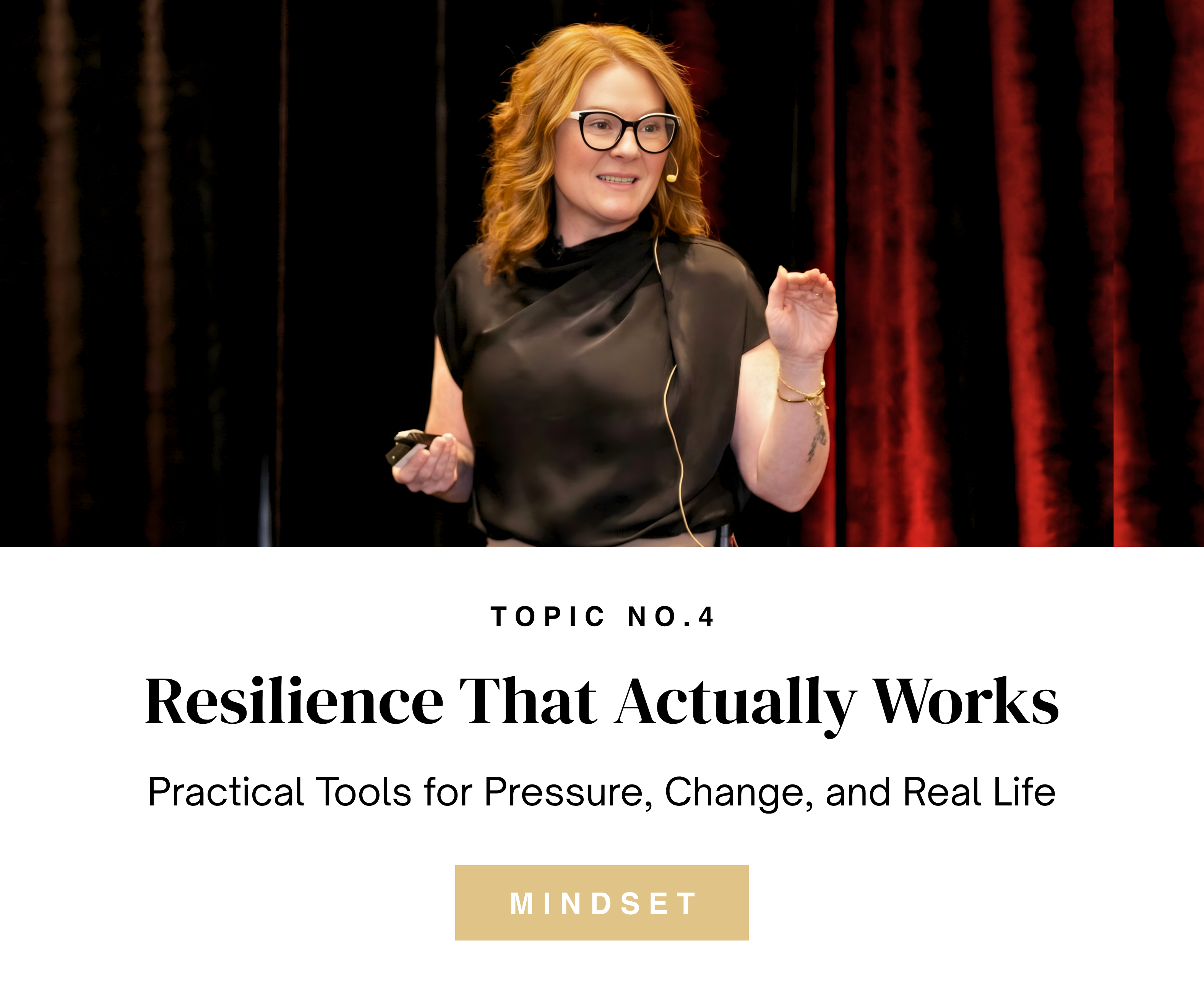 Resilience That Actually Works — practical resilience keynote by Mary Tibbetts