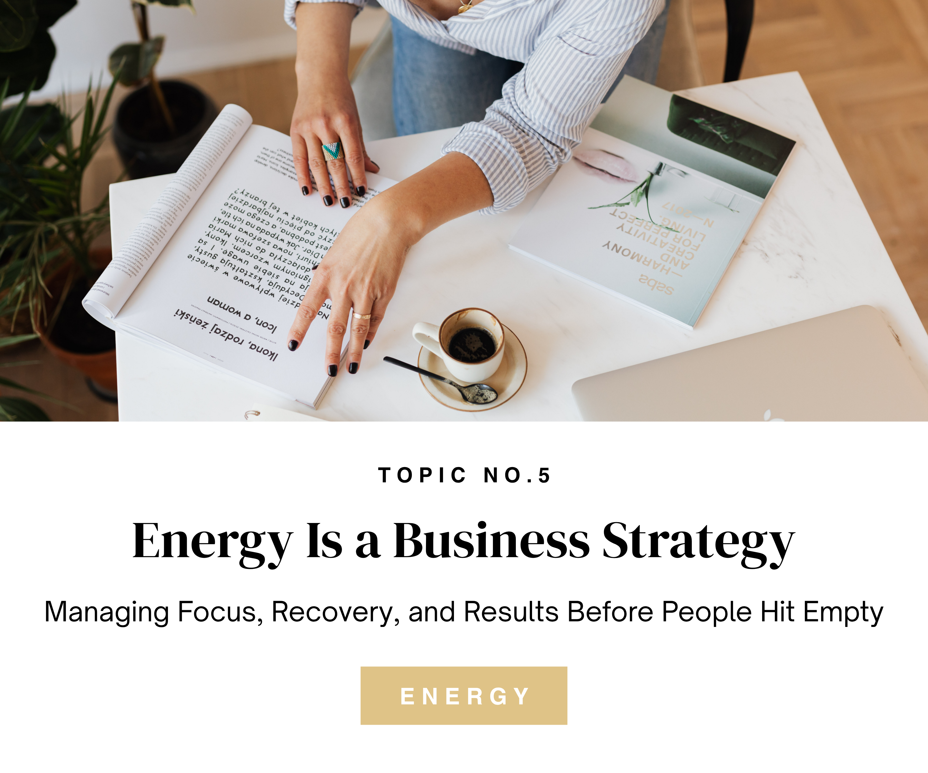 Energy Is a Business Strategy — energy management and performance keynote by Mary Tibbetts