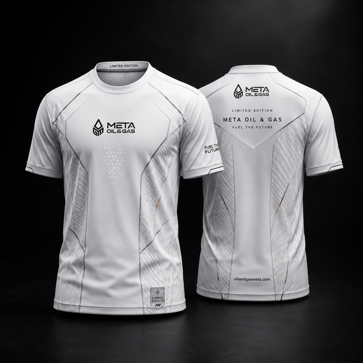 White META Oil & Gas Performance Tee