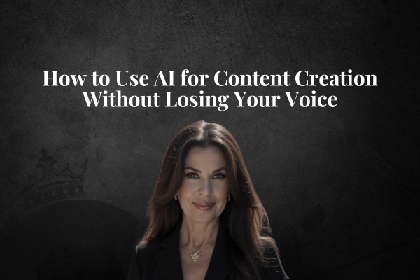 How to Use AI for Content Creation Without Losing Your Voice