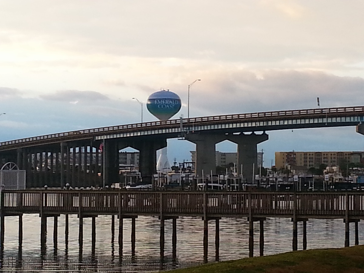The Brooks Bridge over Santa Rosa Sound in Fort Walton Beach