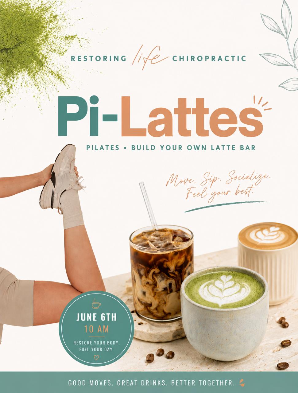 Pi-Lattes Event Poster