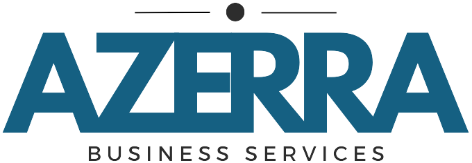 Azerra Business Services White Logo