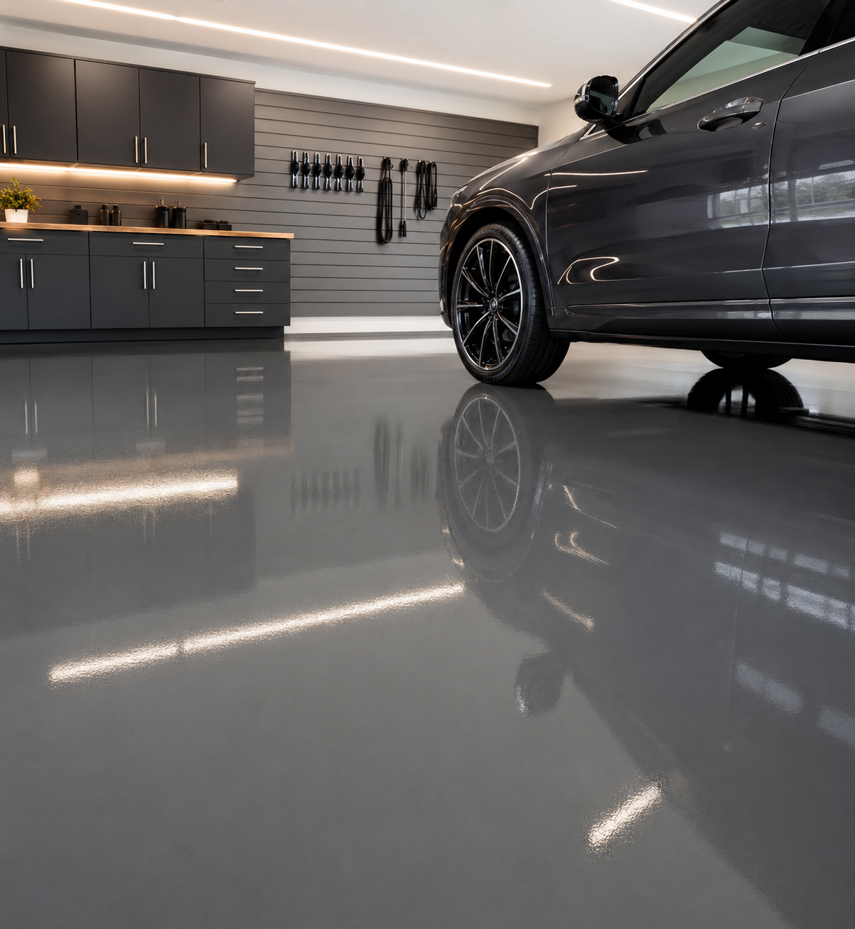 Showroom quality glossy floor finish