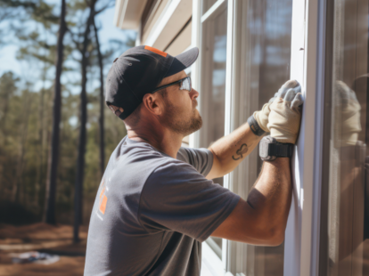 MILGARD installer with product at Las Vegas home