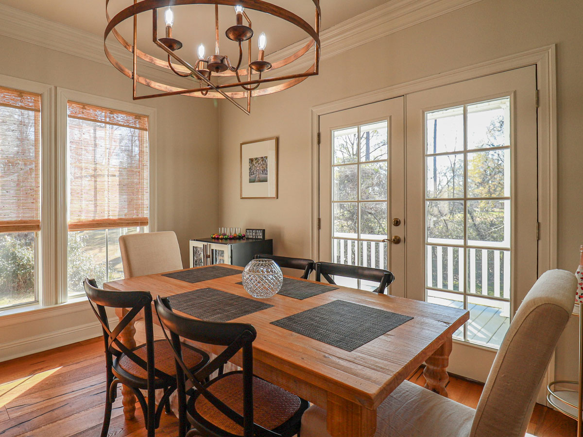 French door interior view