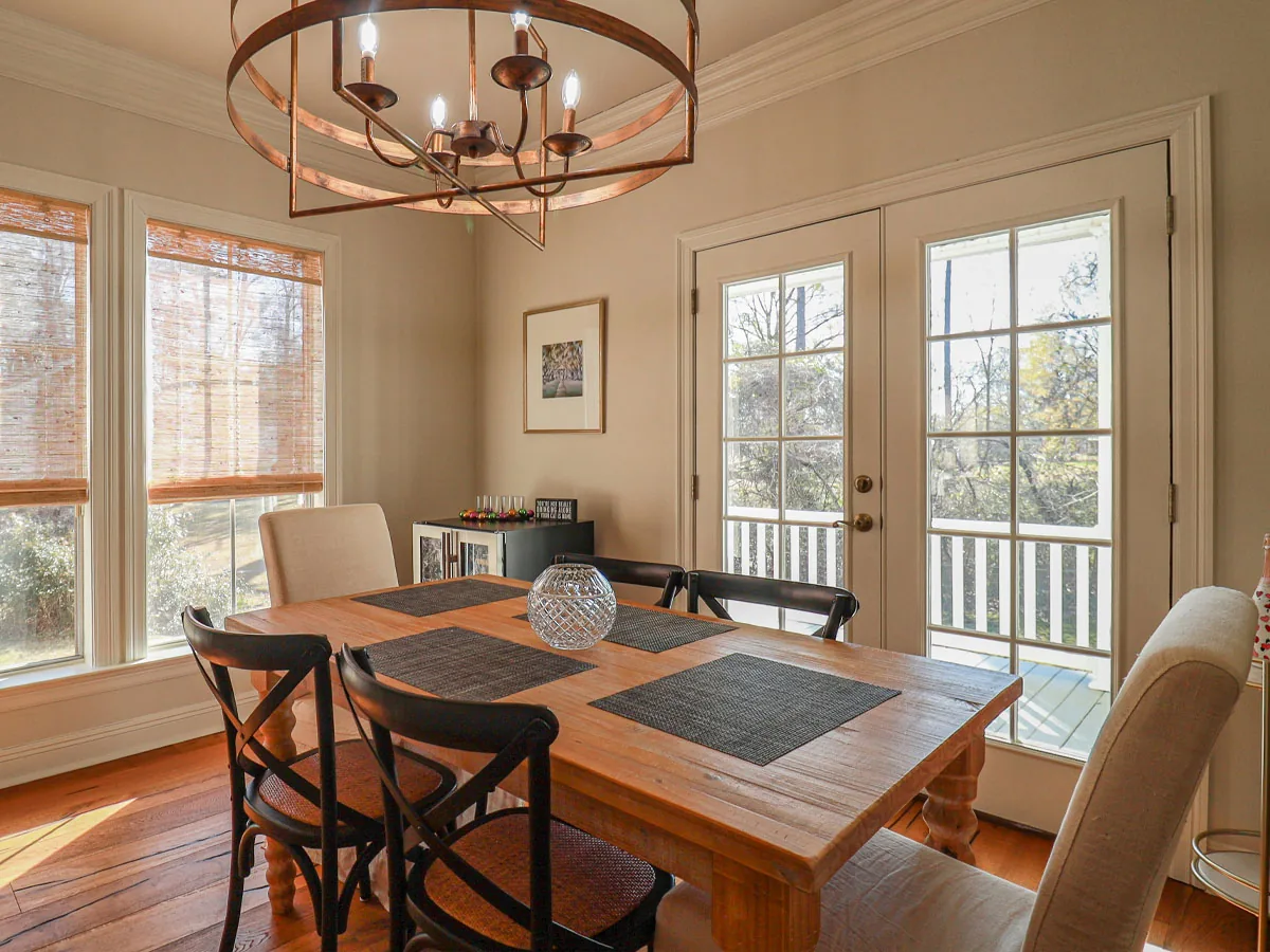 French door interior view