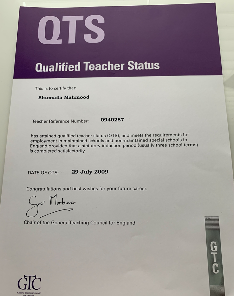 Certification
