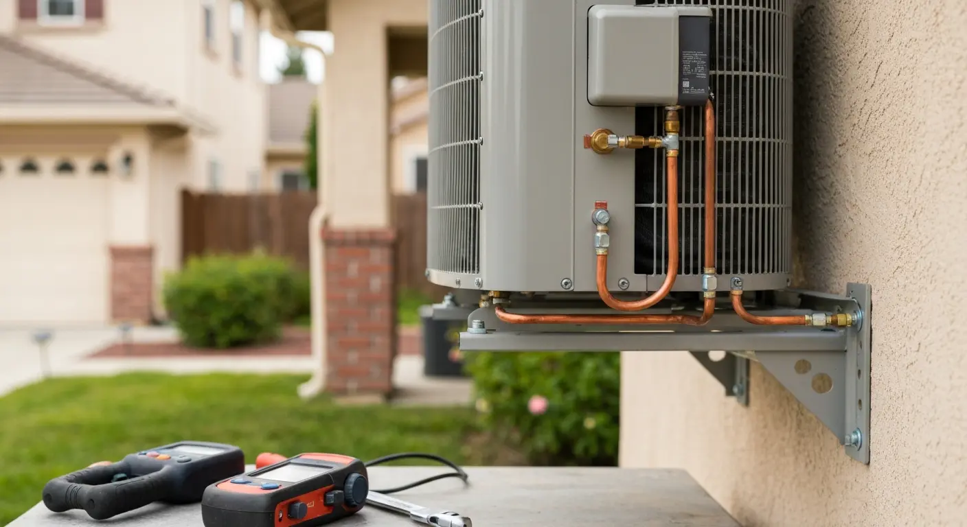 Air conditioning repair technician