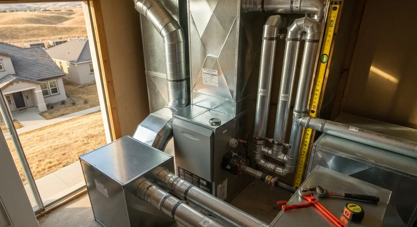 New build HVAC installation