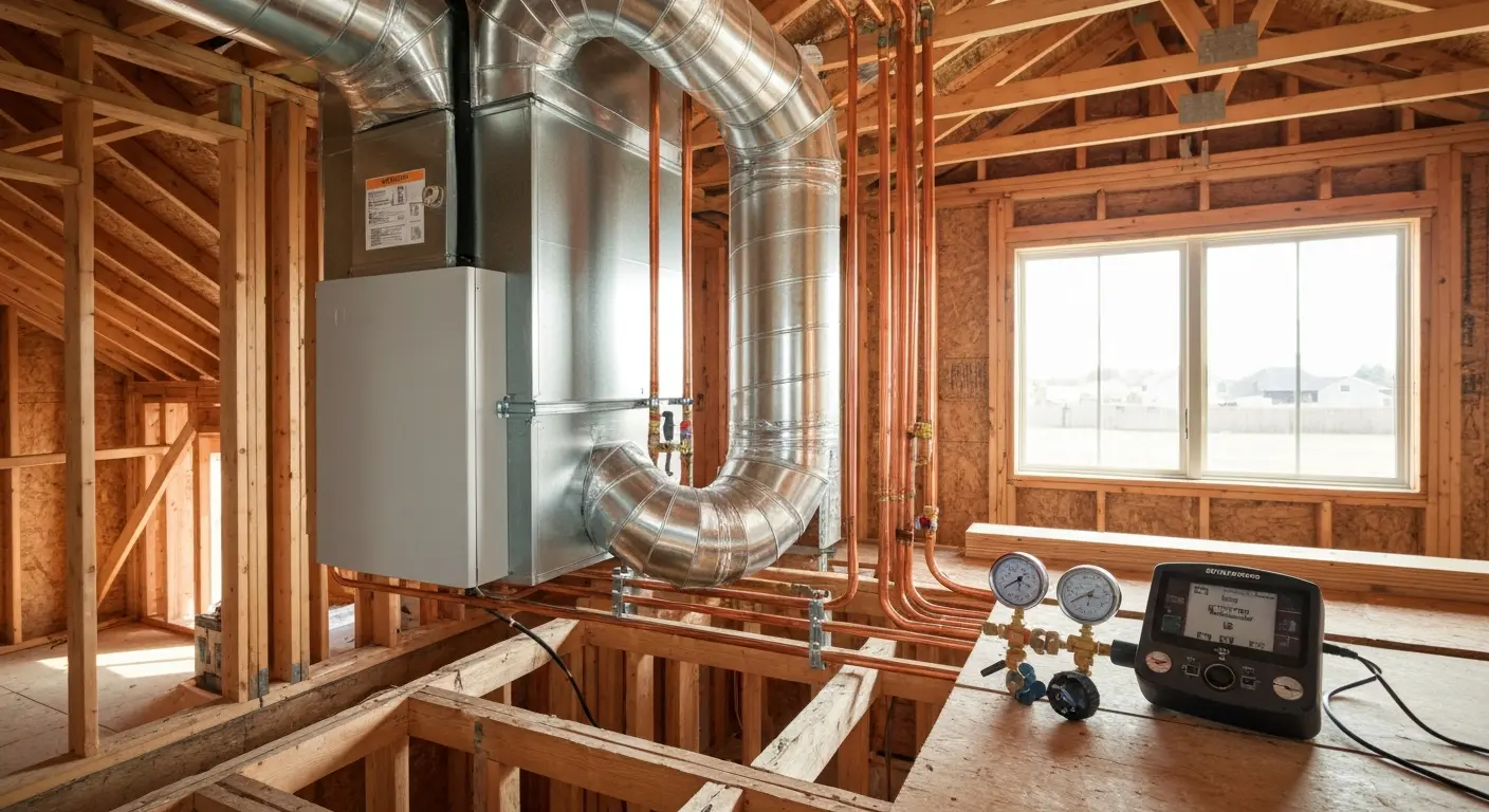 New construction HVAC setup