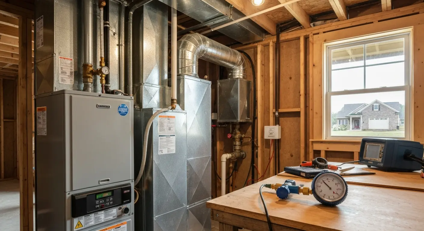 New furnace installation
