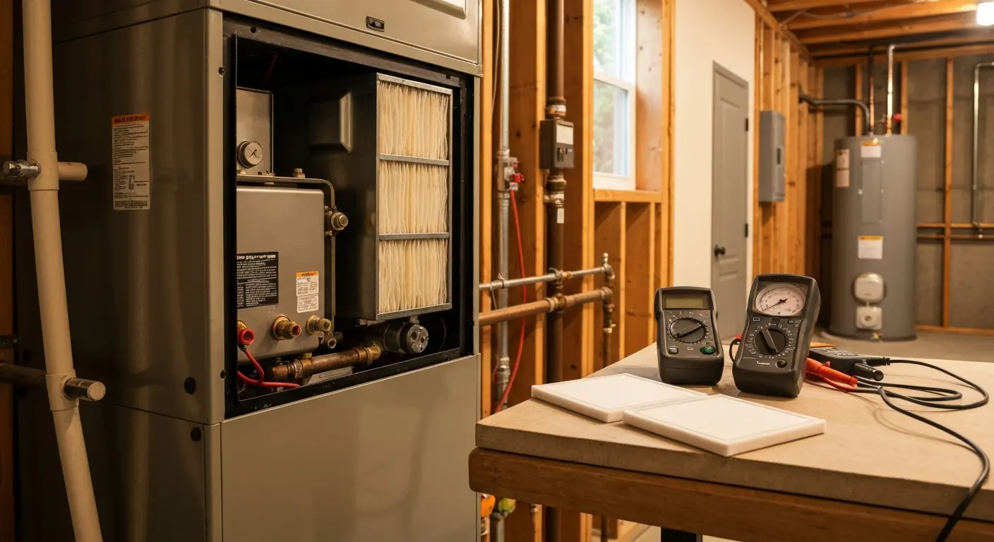 Furnace repair work