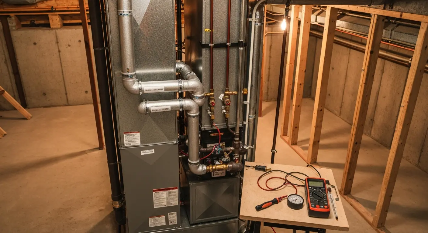 Furnace repair work