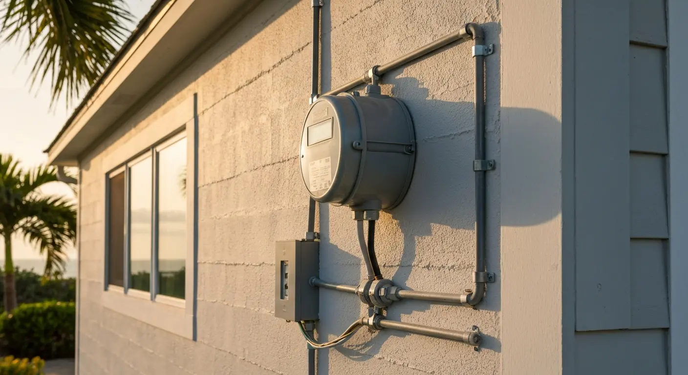 Meter and service installation