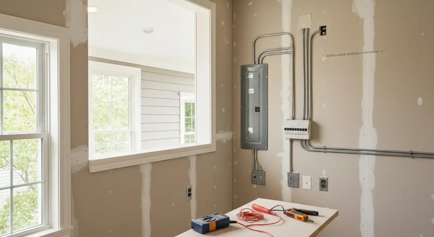 Room addition electrical work