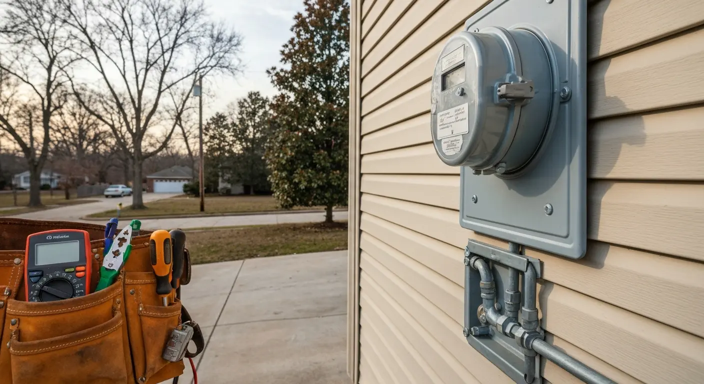 Meter and service installation