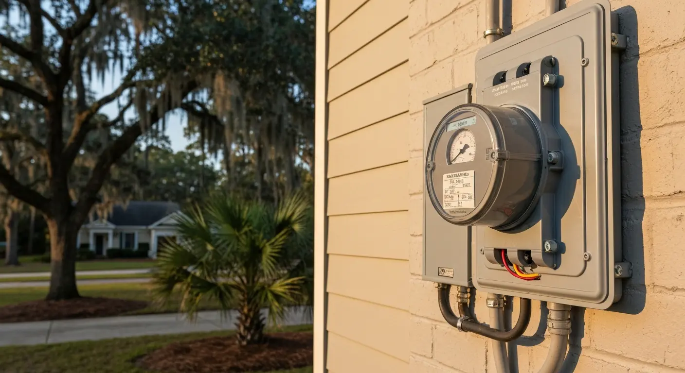 Meter and electrical service upgrade in Awendaw