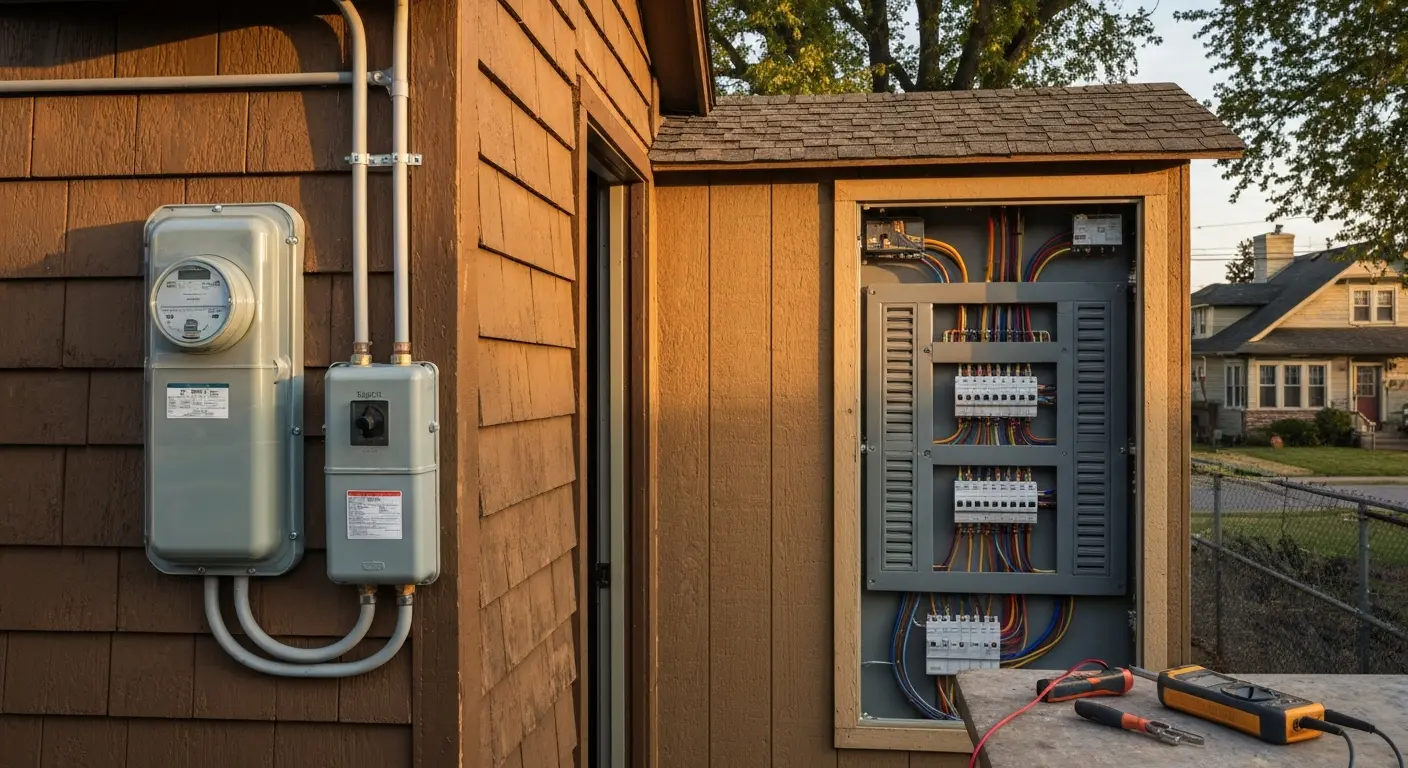 Meter and sub-panel work