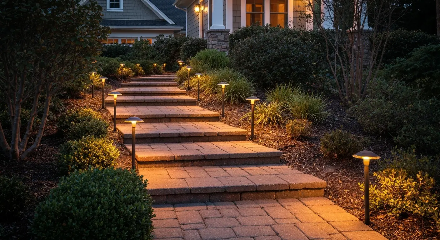 Pathway lighting installation