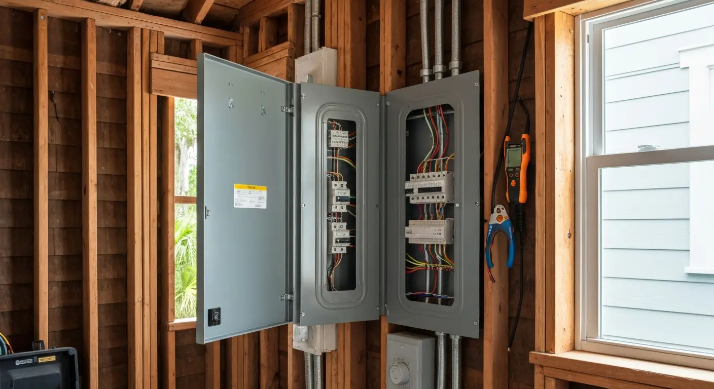 Electrical service panel upgrade