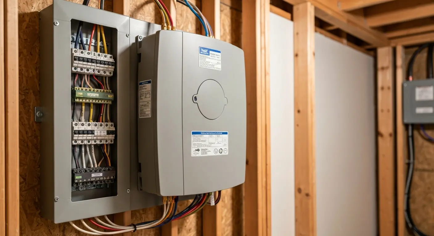 Automatic transfer switch panel