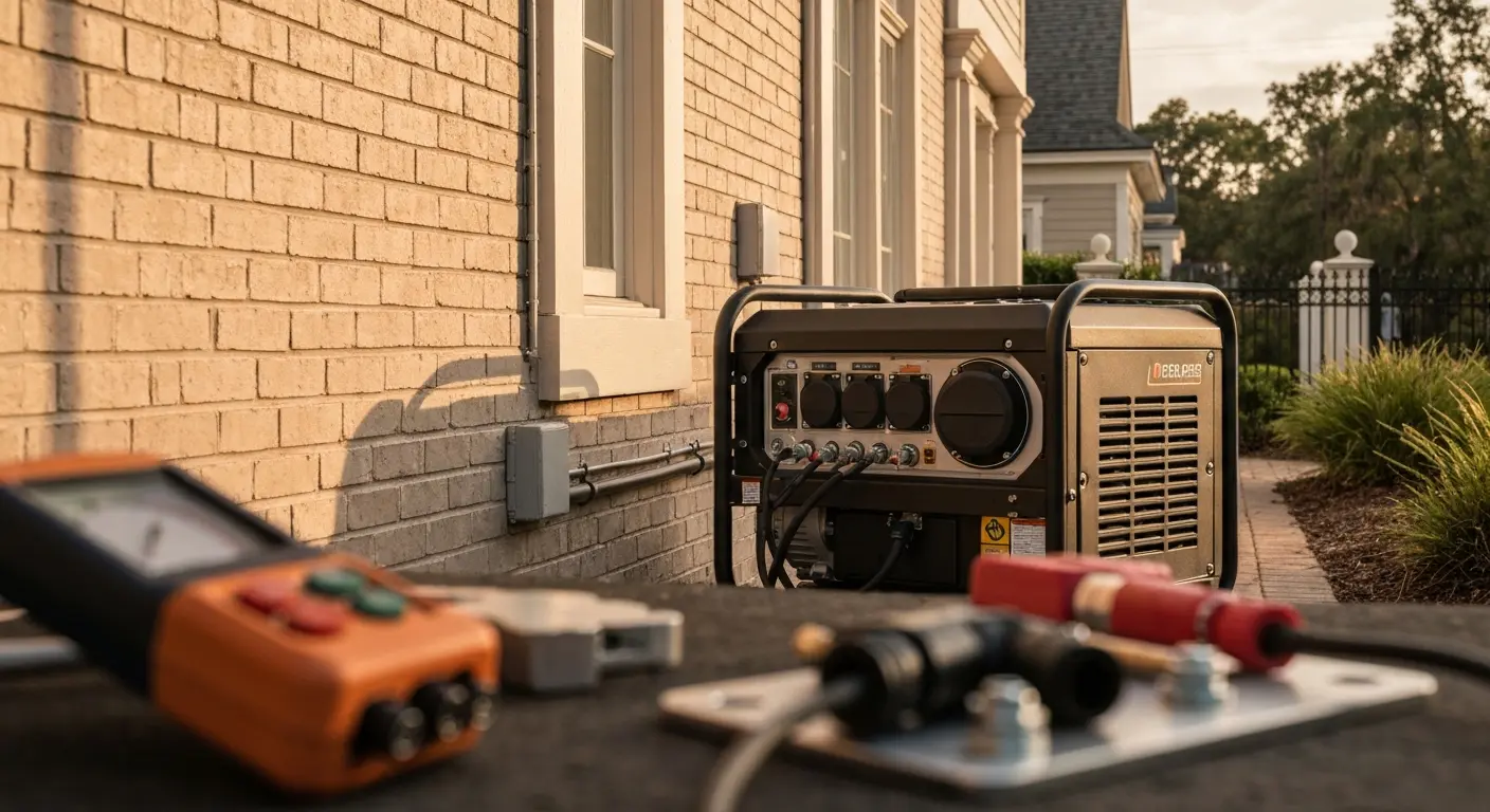 Residential generator installation
