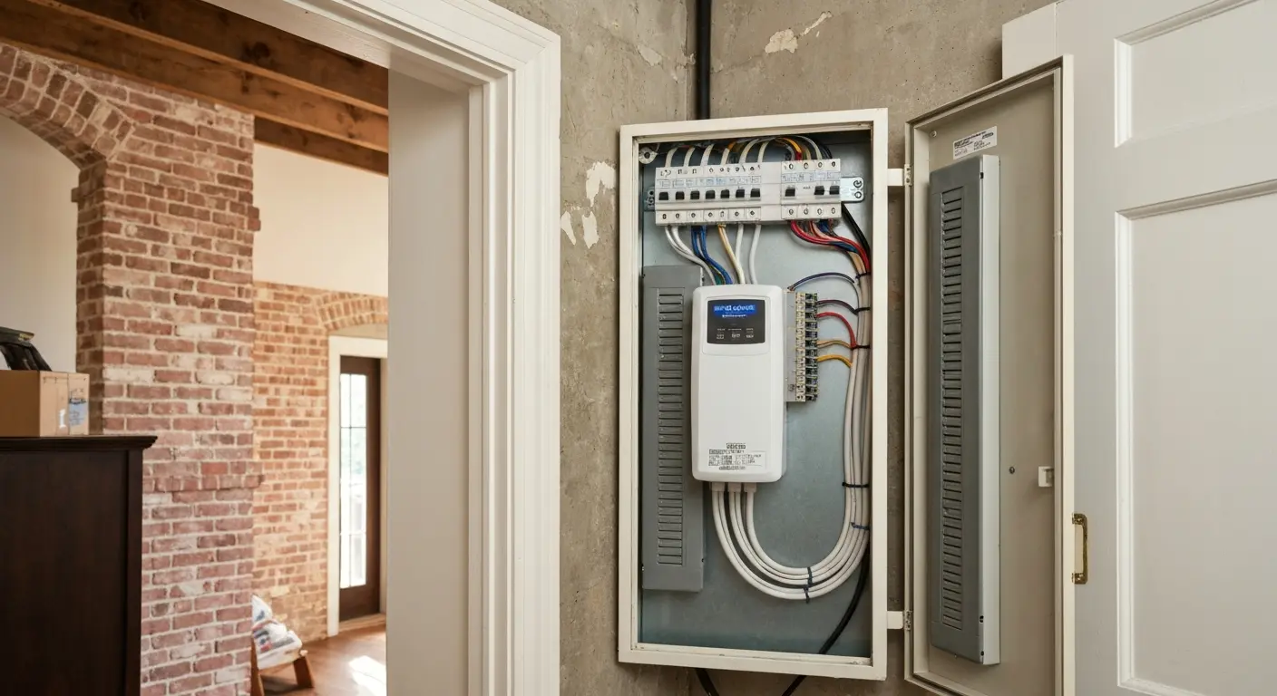 Panel surge protector installation