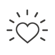 Heart icon for Color With Water representing progress as deeply rewarding