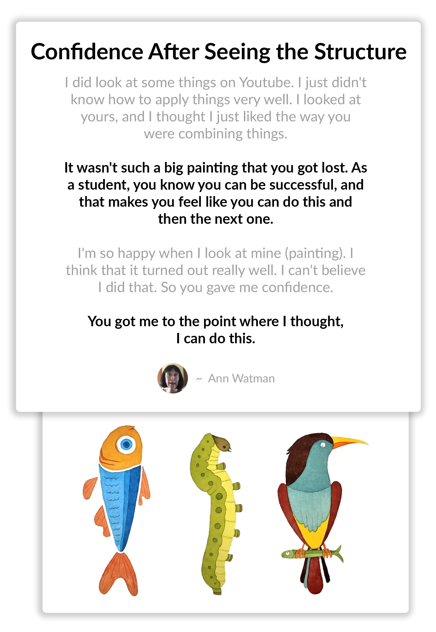 Confidence after seeing the conditions