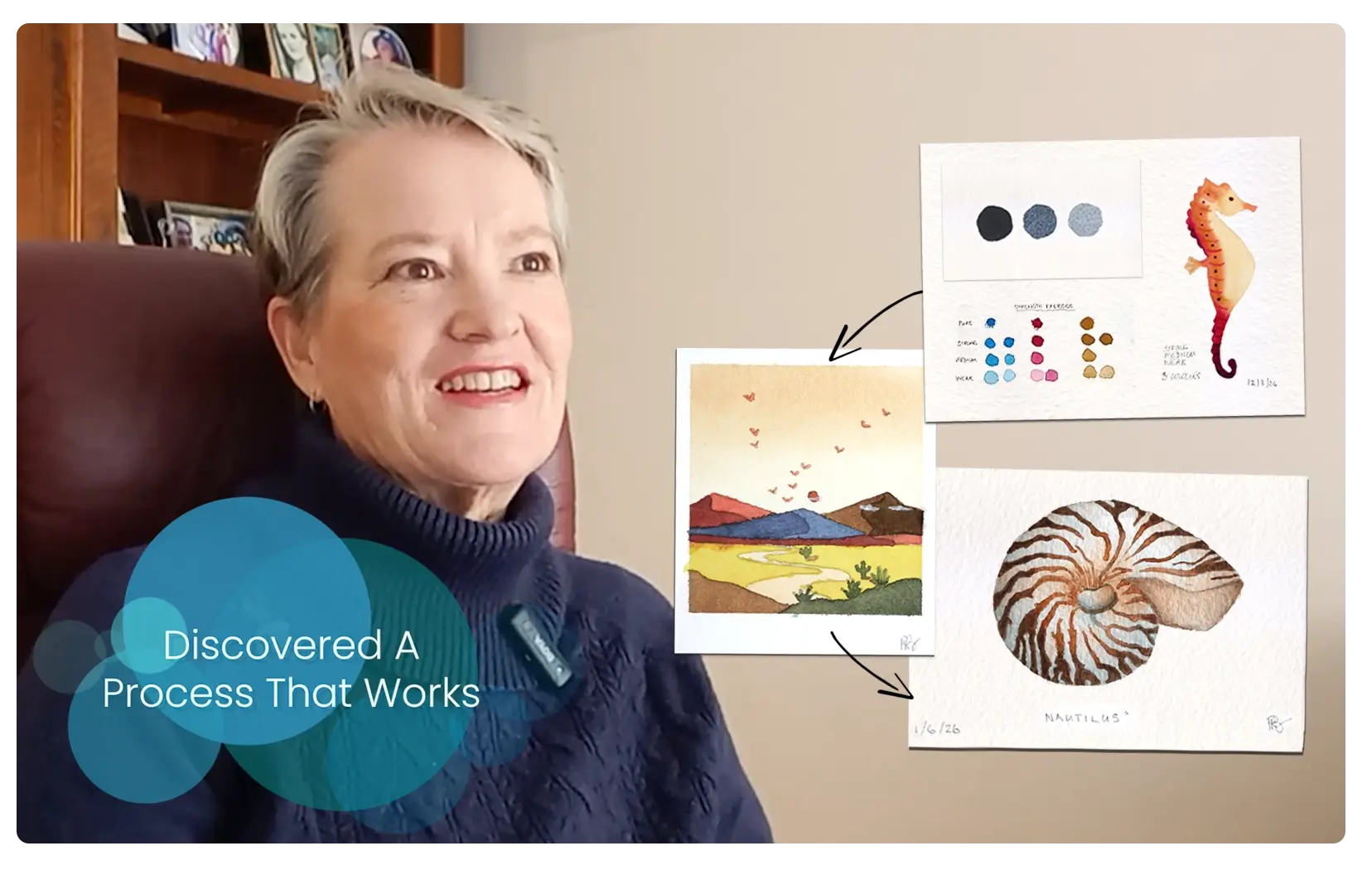 watercolor made predictable student success story Rosie Brown