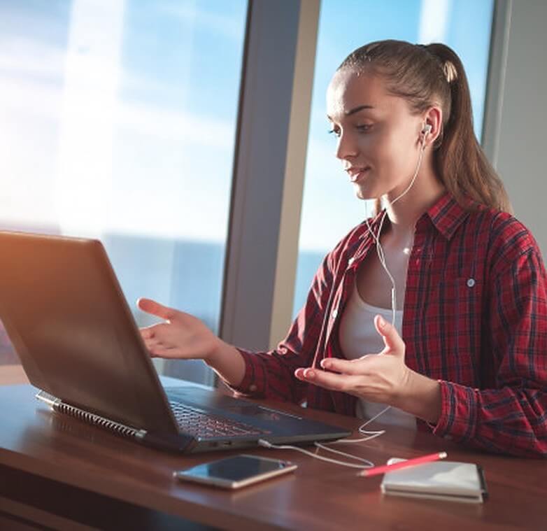 Ședință de terapie online, în direct
