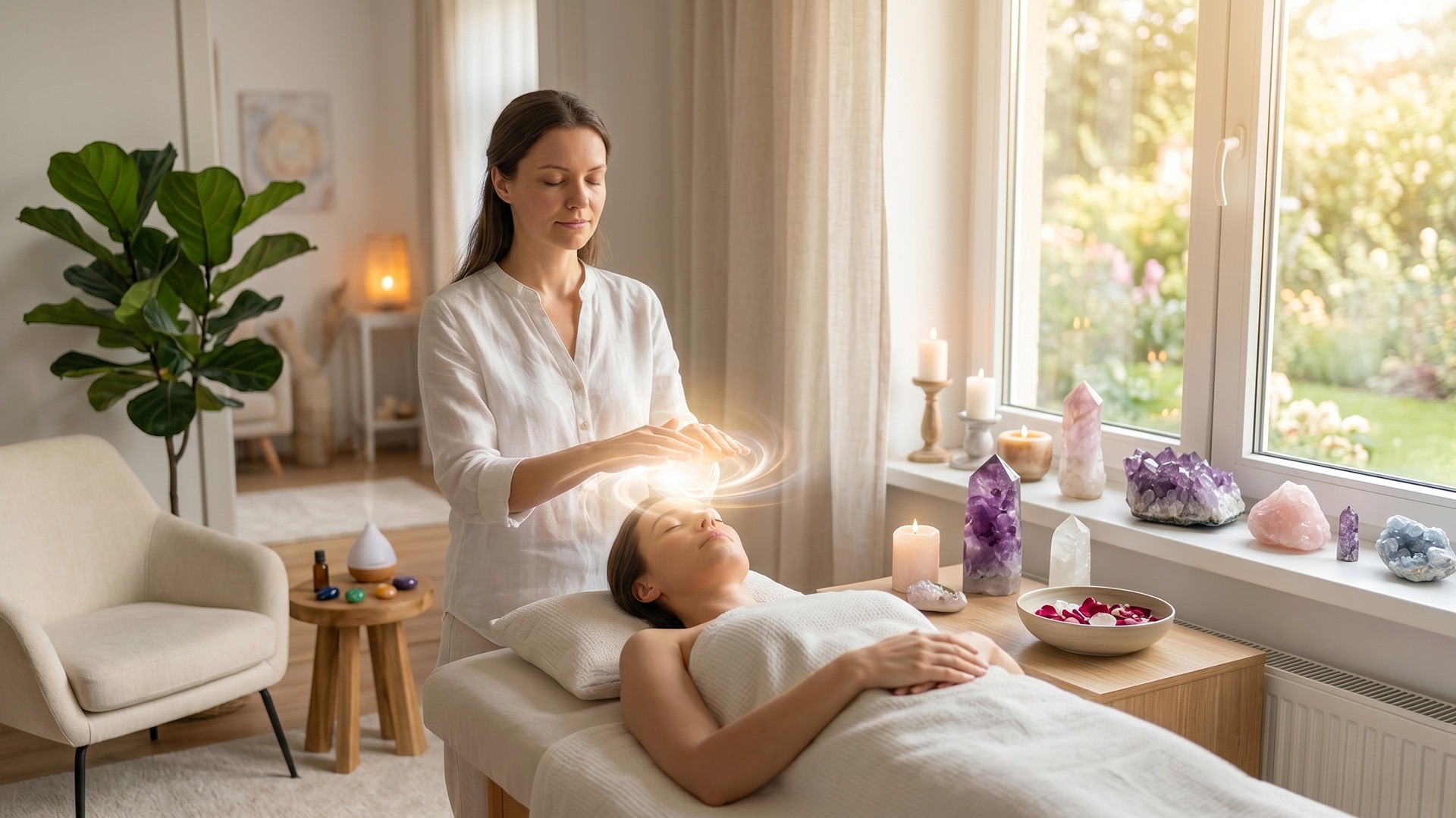 Ședință de terapie Reiki