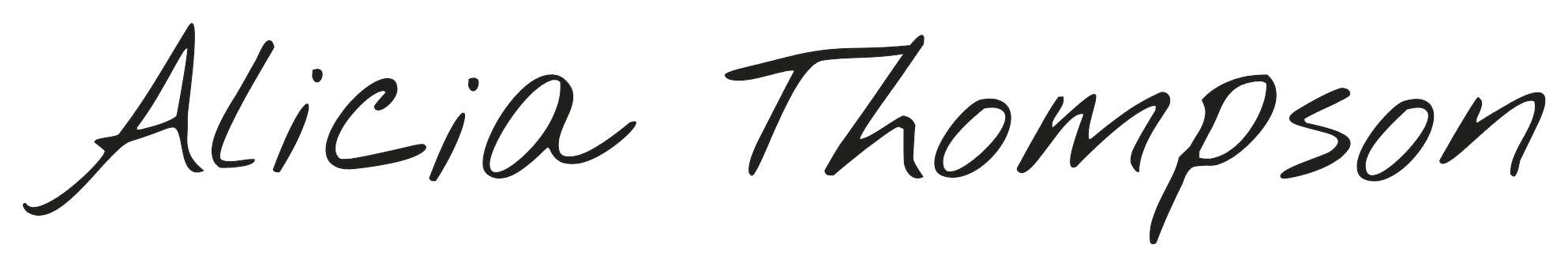 Alicia Thompson signature