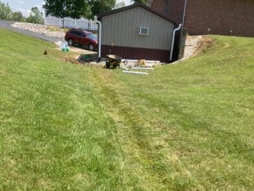 By-Hand Yard Drainage in Carmel