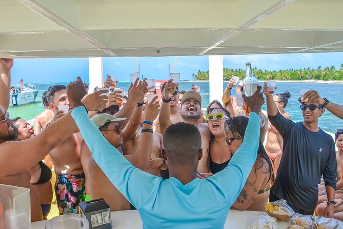 Party boat experience on Saona Island tour