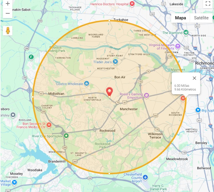 Szechuan 132 delivery area map